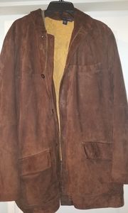 Henry Jacobson Suede Coat w/ detachable vest